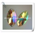 Glass Garment Stone Bead with Crystal Ab Color